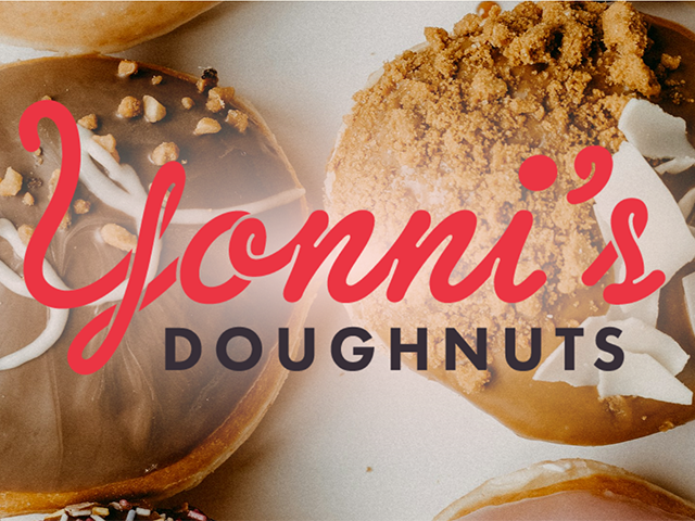 banner image from Yonni's Doughnuts website redesign